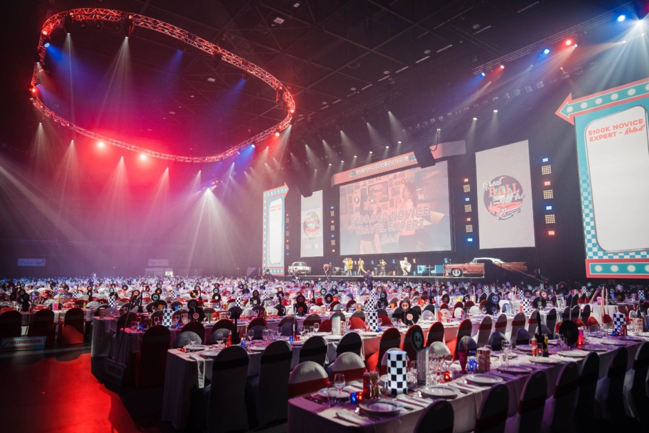 Banquet event at Spark Arena Auckland.