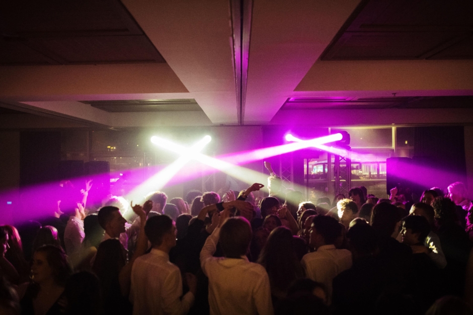 Hilton Auckland college ball dancefloor