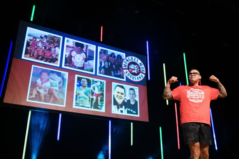 Speaking at event hosted at ASB waterfront theatre in Auckland.