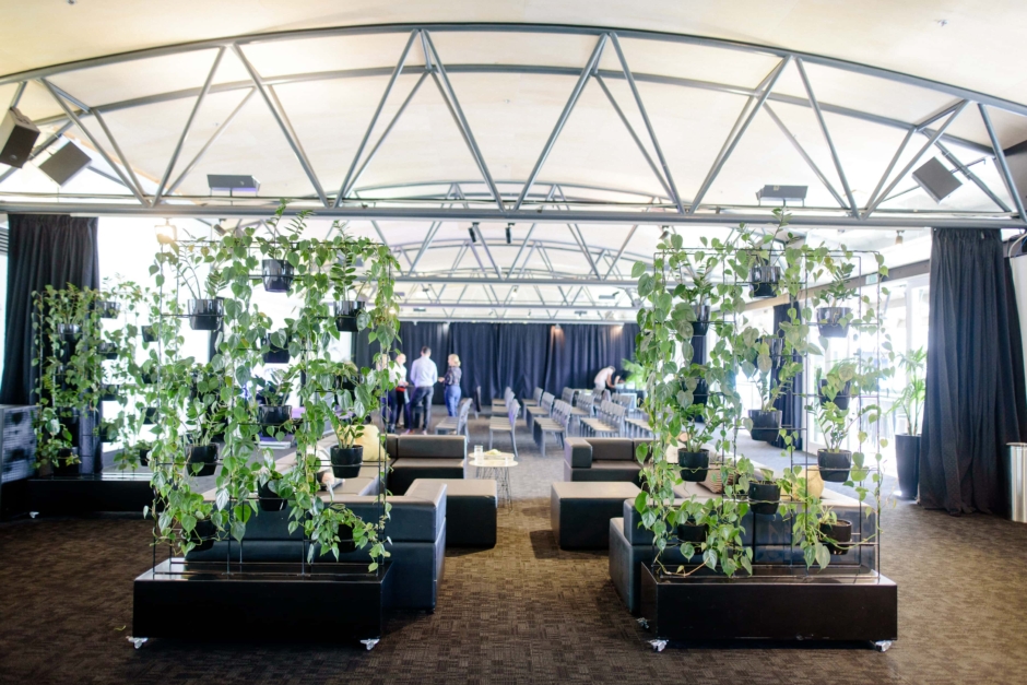 Plant installations inside The Maritime Room, Auckland