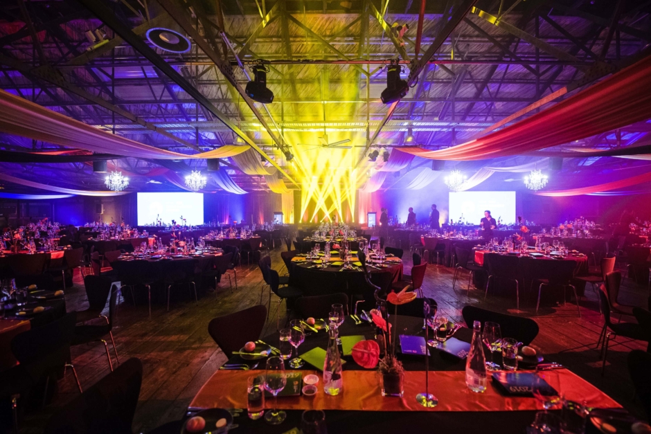 Gala-dinner event at Shed 10 Auckland.