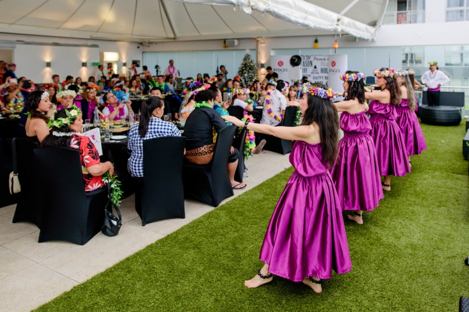 Hawaiian dance at event at Rydges Auckland.